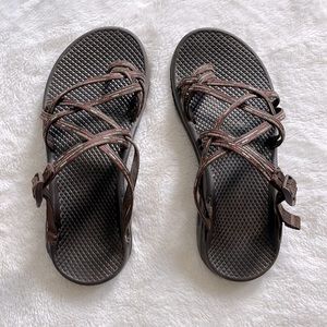 Well loved Chacos, size 7